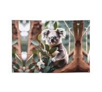 WZYCWB Bannière de fête koala de dessin animé pour les anniversaires, les chants de Noël, les remises de diplôme et les anniversaires.