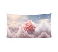 WZYCWB Bannière de fête rose magique adaptée pour les fêtes d'anniversaire ou les décorations de vacances