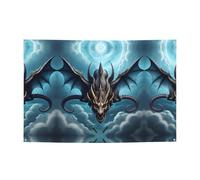 WZYCWB Bannière de vacances à motif dragon volant, bannière de fête de 119,4 x 180,3 cm, adaptée pour Halloween, Noël, fêtes, rassemblements, etc.