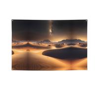 WZYCWB Bannière de vacances à motif étoiles du désert, bannière de fête de 119,4 x 180,3 cm, adaptée pour Halloween, Noël, fêtes, rassemblements, etc.