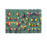 WZYCWB Bannière de vacances à motif insectes, 119,4 x 180,3 cm, convient pour Halloween, Noël, fêtes, rassemblements, etc.