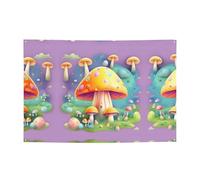 WZYCWB Bannière de vacances fantaisie à motif champignon, 119,4 x 180,3 cm, convient pour Halloween, Noël, fêtes, rassemblements, etc.