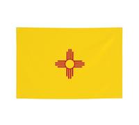 WZYCWB Bannière imprimée drapeau du Nouveau-Mexique, 119,4 x 180,3 cm, parfaite pour les anniversaires, les vacances, les remises de diplôme et les anniversaires.