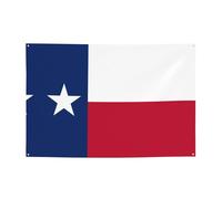 WZYCWB Bannière imprimée drapeau du Texas, 119,4 x 180,3 cm, parfaite pour les anniversaires, les vacances, les remises de diplôme et les anniversaires.