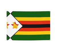 WZYCWB Bannière imprimée drapeau du Zimbabwe, 119,4 x 180,3 cm, parfaite pour les anniversaires, les vacances, les remises de diplôme et les anniversaires.