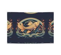 WZYCWB Bannière imprimée Heads Up Fish, 119,4 x 180,3 cm, parfaite pour les anniversaires, les vacances, les remises de diplôme et les anniversaires.