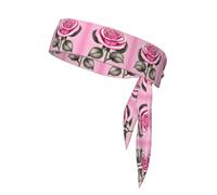 WZYCWB Beau bandeau de sport imprimé roses roses pour homme et femme pour jouer au ballon, jogging matin, sports de plein air
