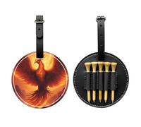 WZYCWB Beau sac de rangement Phoenix spécial imprimé pour tees de golf - Design portable avec boucle de suspension, Noir , Taille unique, Valise