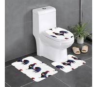 WZYCWB Beau tapis imprimé coq - Tapis de protection antidérapant pour salle de bain à domicile, séchage rapide et facile à nettoyer