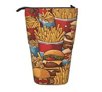 WZYCWB Beaucoup de jolis porte-stylos rétractables imprimés de frites adaptés pour une utilisation comme simple trousse de maquillage, portefeuille, etc.