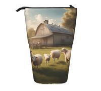 WZYCWB Beaucoup de jolis porte-stylos rétractables imprimés de moutons adaptés pour une utilisation comme simple trousse de maquillage, portefeuille, etc.