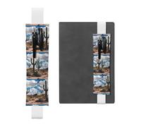 WZYCWB Beaucoup de pochettes à crayons cactus Diary en PVC, porte-stylos avec bandes élastiques et marque-pages sont le meilleur choix de cadeau., Blanc, One Size