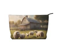 WZYCWB Beaucoup de sacs de rangement cosmétiques imprimés savoureux, parfaits pour les voyages d'affaires et les voyages., Beaucoup de moutons mignons, Taille unique