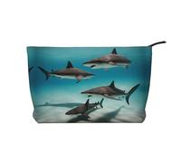 WZYCWB Beaucoup de sacs de rangement cosmétiques imprimés savoureux, parfaits pour les voyages d'affaires et les voyages., Poisson dans la mer profonde, Taille unique