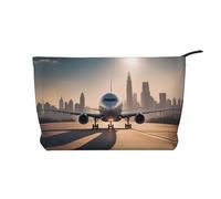 WZYCWB Beaucoup de sacs de rangement cosmétiques imprimés savoureux, parfaits pour les voyages d'affaires et les voyages., Avion d'atterrissage, Taille unique