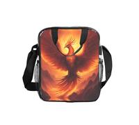 WZYCWB Beautiful Phoenix Sac à bandoulière transparent avec fermeture éclair et bandoulière pour femme et homme