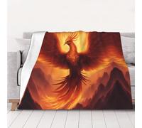 WZYCWB Belle couverture en flanelle imprimée Phoenix de 203,2 x 152,4 cm - 76,2 à 203,2 cm. Une couverture chaude pour l'automne à la maison et une couverture de voyage portable.
