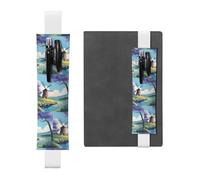 WZYCWB Belle trousse à crayons moulin à vent en PVC, porte-stylos et porte-stylos avec bandes élastiques et marque-pages sont le meilleur choix de cadeau.