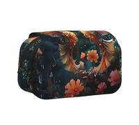 WZYCWB Belle trousse à crayons portable à motifs hippocampes, idéale pour organiser des stylos au bureau ou ranger des pinceaux de maquillage