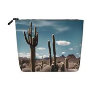 WZYCWB Belle trousse de maquillage à motif cactus, trousse de maquillage de voyage, sac de rangement multifonctionnel, rangement pour les nécessités quotidiennes