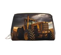 WZYCWB Belle trousse de maquillage en cuir imprimé cactus - Sac de rangement élégant et portable pour cosmétiques, Tracteur sur le terrain, Taille unique