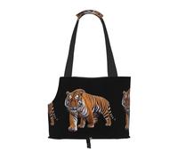 WZYCWB Bengal Tiger Sac de voyage léger pour chats et sac à bandoulière respirant pour petit chien pour un transport facile