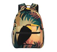 WZYCWB Big Black Bird Sac à dos décontracté pour ordinateur portable 29 x 40 x 20 cm pour voyage, randonnée, affaires, camping, gym