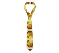 WZYCWB Bird's Nest Cravates pour homme Motif poulet doré - Accessoires de costume d'affaires, choix de garçons d'honneur et de demoiselles d'honneur pour réunions et célébrations