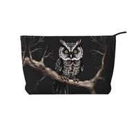 WZYCWB Bird's Nest Golden Chicken Printed Travel Cosmetic Bag Perfect for Business Trips and Vacances., Hibou de nuit, Taille unique