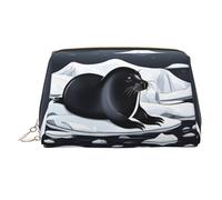 WZYCWB Bird's Nest Trousse à maquillage en cuir à motif poulet doré - Parfait pour les bagages à main ou l'organisation de la maison, Joints sur glace, Taille unique