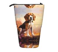 WZYCWB Boîte de rangement rétractable Nerdy Beagle pour porte-stylos, pinceaux de maquillage ou sacs à cordon de serrage.