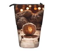 WZYCWB Boîte de rangement rétractable pour fil de laine pour porte-stylos, pinceaux de maquillage ou sacs à cordon de serrage.