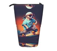 WZYCWB Boîte de rangement rétractable pour porte-stylos, pinceaux de maquillage ou sacs à monnaie avec cordon de serrage.