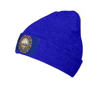 WZYCWB Bonnet tricoté avec motif drapeau du New Hampshire pour homme et femme, voyage en plein air, activités d'hiver, bleu, Taille unique