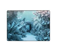 WZYCWB Botanical Gardens Prints Tapis, 203,2 x 147,3 cm, doux et antidérapant, adapté pour les tables de chevet, les bureaux, les balcons et autres espaces.