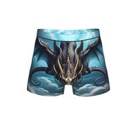 WZYCWB Boxer à motif dragon volant pour homme, taille élastique confortable (S-4XL), Noir , XL