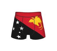 WZYCWB Boxer à motif drapeau de la Papouasie-Nouvelle-Guinée pour homme, taille élastique confortable (S-4XL), Noir , XXL