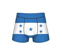 WZYCWB Boxer à motif drapeau du Honduras pour homme, taille élastique confortable (S-4XL), Noir , S