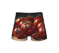 WZYCWB Boxer à motif tomate pour homme, taille élastique confortable (S-4XL), Noir , 4XL