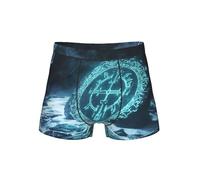 WZYCWB Boxer bleu à motif symbole mystérieux pour homme, taille élastique confortable (S-4XL), Noir , L