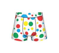 WZYCWB Boxer coloré à pois pour homme, taille élastique confortable (S-4XL), Noir , L