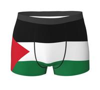 WZYCWB Boxer imprimé drapeau de l'État de Palestine pour homme - Slip respirant et à séchage rapide, multiple (S-XXL), noir, XX-Large