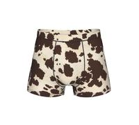 WZYCWB Boxer imprimé vache pour homme, taille élastique confortable (S-4XL), Noir , XXL