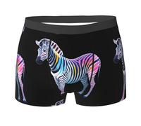 WZYCWB Boxer imprimé Zebra pour homme - Slip respirant et à séchage rapide - Plusieurs tailles (S-XXL), noir, Medium