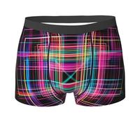 WZYCWB Boxer pour homme Neon Frame (S-XXL) - Tissu élastique léger, respirant et absorbant la transpiration, extensible, noir, XX-Large