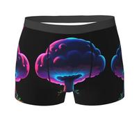 WZYCWB Boxer pour homme Neon Mushroom Cloud Printed - Slip respirant et à séchage rapide, multiple (S-XXL), noir, Medium
