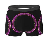 WZYCWB Boxer pour homme Psychédélique Neon Printed - Slip respirant et à séchage rapide - Plusieurs (S-XXL), noir, X-Large