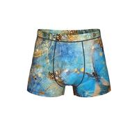 WZYCWB Boxer rétro pour homme Motif papillon rouille Taille élastique confortable (S-4XL), Noir , L
