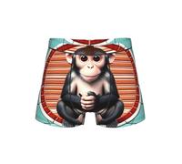 WZYCWB Boxer The Silent Monkey pour homme, taille élastique confortable (S-4XL), Noir , S