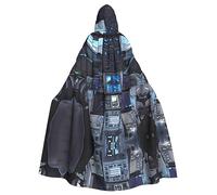 WZYCWB Cabin of the Future Halloween Decoration Cape, Adulte Grande Taille Capuche Cape à Capuche Unisexe Cape de Carnaval pour Mascarade, Jeu de Rôle